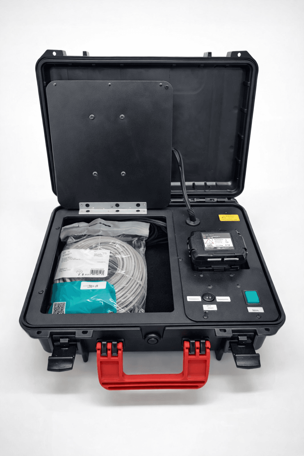 5G Case – geöffnet mit Zubehör